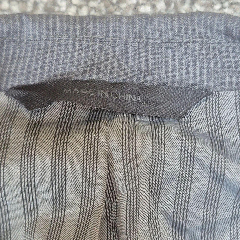 Banana Republic Blazer Mens 46L Gray Marzotto Italian Wool Micro Stripe‎ Jacket